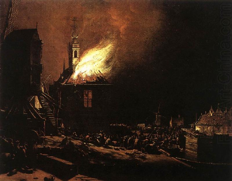 POEL, Egbert van der The Explosion of the Delft magazine af china oil painting image